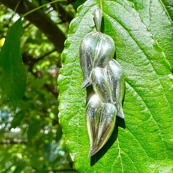 Elegant Silver Leaf Earrings